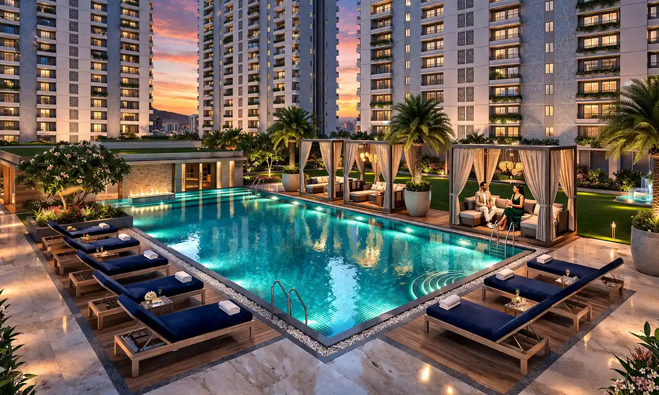 Kumar Parc Residences exterior view